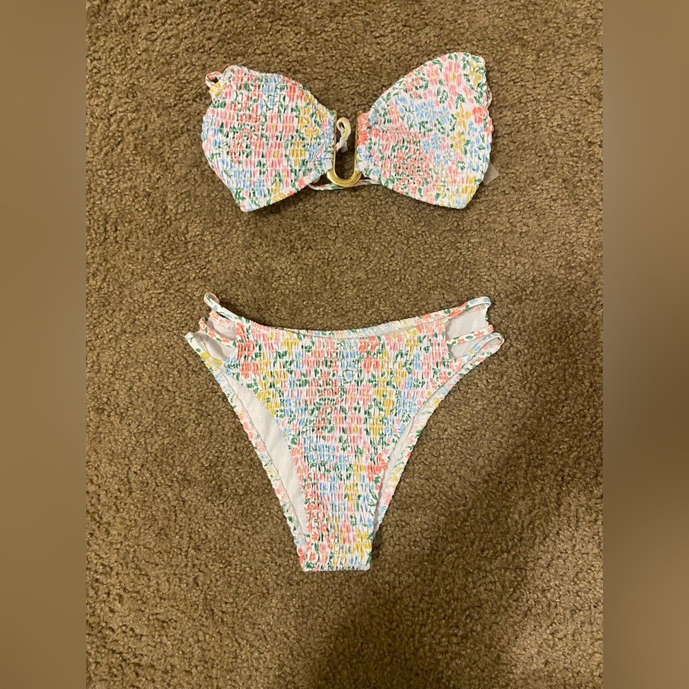 shein floral bikini